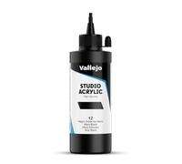 Vallejo : Studio Acrylic Paint : 200ml : Mars Black