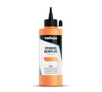 Vallejo : Studio Acrylic Paint : 200ml : Orange Fluorescent