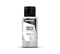 Vallejo : Textile Paint : 60ml : Metallic Silver