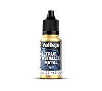 Vallejo True Metallic Metal 77116 (Light) Greenish Gold (18ml)