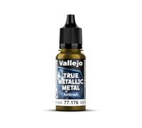 Vallejo True Metallic Metal 77176 (Airbrush) Greenish Gold (18ml)