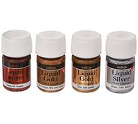 Createx Vallejo Set vernici metalliche Val70199 Oro Argento Rame 4x35 ml