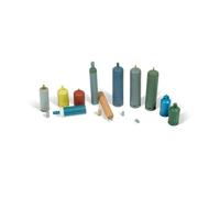 Vallejo VALSC209 1/35 Moderne Gasflaschen, 12 Stück Plastic Model kit, Various