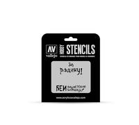 Vallejo VALST-AFV005 Scale Model Stencil Set