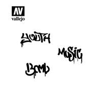 Vallejo VALST-LET003 Scale Model Stencil Set