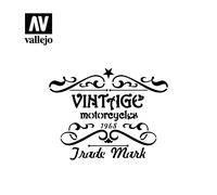 Vallejo VALST-LET005 Scale Model Stencil Set