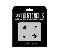 Vallejo VALST-TX004 Scale Model Stencil Set