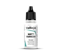 Vallejo Vernice Opaca Acrilica a Base d'Acqua 18 ml, Finitura Incolore, Ideale per Modellismo e Pittura, Resistente e Facile da Applicare