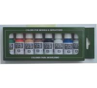 Vallejo Wargames Basics - Set de pintura acrílica (8 unidades, 17 ml) multicolor