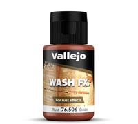 Acrylicos Vallejo- Model Wash Colore Acrilico, Rosso (Rust), 35 ml (Confezione da 1), 76506