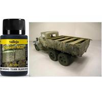 VALLEJO WEATHERING BLACK SPLASH MUD 40ML 73806 COLORI VALLEJO