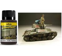 VALLEJO WEATHERING BROWN ENGINE SOOT 40ML 73802 COLORI VALLEJO