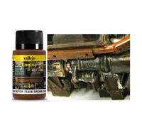 VALLEJO WEATHERING BROWN ENGINE SOOT 40ML 73818 COLORI VALLEJO
