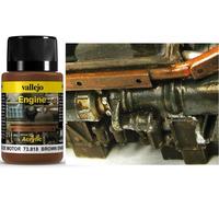 VALLEJO WEATHERING BROWN ENGINE SOOT 40ML 73818 COLORI VALLEJO