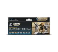Acrylicos Vallejo WizKids Champions of the Realm 080250 - Set di colori, 8 x 8 ml