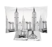 Vallesusa Ozanne Completo Lenzuolo Copriletto Matrimoniale, Nero