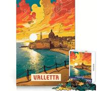 Valletta Puzzle da 1000 pezzi per adulti, stimolante per la mente, ideale per il relax e il tempo libero, con un assemblaggio sicuro Regalo di Natale perfetto (50x75cm)