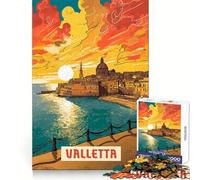 Valletta Puzzles for Adults 1000 Puzzles Abilità Analitiche Tempo Libero Evasione Incastro Difficile Regalo Stagionale (38x26cm)