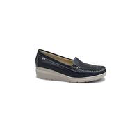 Valleverde 11052 Navy Blu Scarpe Donna Mocassino Slip on Forata Elastico zeppetta 38