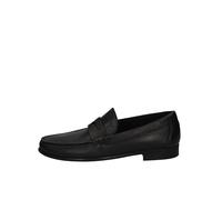 valleverde 11832 Mocassini Estivi Scarpe Uomo in Vera Pelle Nero, 42