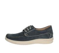 Valleverde 11931 Sneakers Scarpe Barca Uomo in Pelle Blu Blu/44
