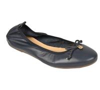 Valleverde 16400 Vitello Blu Ballerine per Donna in Pelle (Taglia 41)