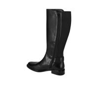 Valleverde 17105 Stivali Casual Donna Pelle Nero Tacco Grosso 3Cm Suola Gomma Gambale Ginocchio