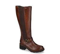 Valleverde 17120 Stivali Casual Donna Pelle Marrone Tacco Grosso 5Cm Suola Gomma Gambale Ginocchio