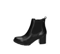 Valleverde 17201 nero scarpe donna stivaletto tacco zip elastico pelle 37