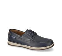 Valleverde 17943 Stringate Basse Uomo Pelle Blu Suola Gomma