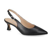 Valleverde 19040, Décolleté Slingback da Donna in Pelle con Cinturino Regolabile (Nero, Sistema Taglie Calzature EU, Adulto, Numero, Media, 41)