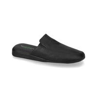 Valleverde 21811 Pantofole Scendiletto Uomo Pelle Liscia Nero Suola Gomma