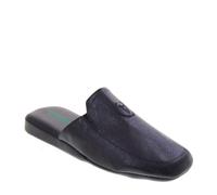 Valleverde 21811 Pantofole Scendiletto Uomo Pelle Nero Suola Gomma