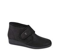 Valleverde 23228. Pantofola Donna con Tessuto Elastico Invernale (39 EU, Nero)