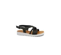 Valleverde 24107 Nero Sandali Donna zeppetta Fibbia Strass 39