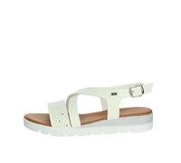 Valleverde Sandalo Donna 24200 in Pelle Bianco Una Calzatura Adatta per Tutte Le Occasioni. Primavera-Estate 2022 EU 36