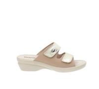 Valleverde 25312 Sandali Ciabatte Donna Pelle Strappi Beige