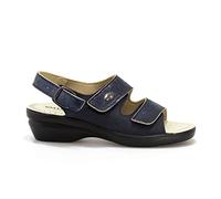 Valleverde 25313 Sandali Ciabatte Donna Pelle Strappi Blu