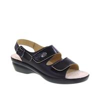 Valleverde 25313 Sandali Ciabatte Donna Pelle Strappi Nero