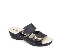 VALLEVERDE 25315 Sandali Ciabatte Donna Pelle Strappi Nero