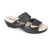 VALLEVERDE 25315 Sandali Ciabatte Donna Pelle Strappi Nero