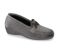 Valleverde 26218, Pantofola Invernale da Donna (Grigio, 42, Sistema Taglie Calzature EU, Adulto, Numero, Media, 42)
