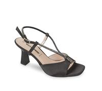 Valleverde 28463-Nero sandalo nero con tacco donna PE24