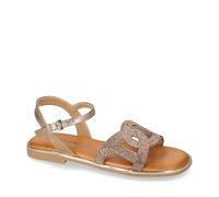 Valleverde Sandali Cerimonia Donna 32031 Strass Bronzo Tacco Grosso 1 cm Suola Sintetico