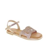 Valleverde 32031 Sandali Cerimonia Donna Strass Bronzo Tacco Grosso 1Cm Suola Sintetico