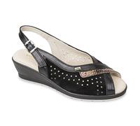 Valleverde 33266 Sandali Comfort Nero (Numeric_35)
