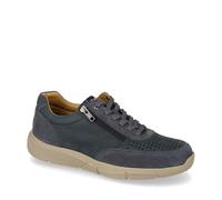 Valleverde 360902 Stringate Basse Uomo Nubuk Blu Suola Gomma