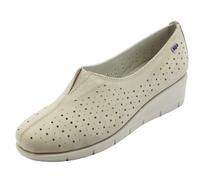 Valleverde 36137 Nabuk Tortora Mocassini con zeppa per donna in pelle