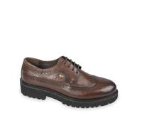 Valleverde 42501 Oxford Inglesina Donna Linea Comoda in Pelle Nero o Castagno. (Castagno, Sistema Taglie Calzature EU, Adulto, Donna, Numero, Media, 41)