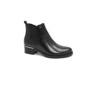 VALLEVERDE 47530 nero scarpe donna stivaletto zip elastico pelle